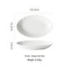 Ru Han Ceramic Pure White Fish Platter