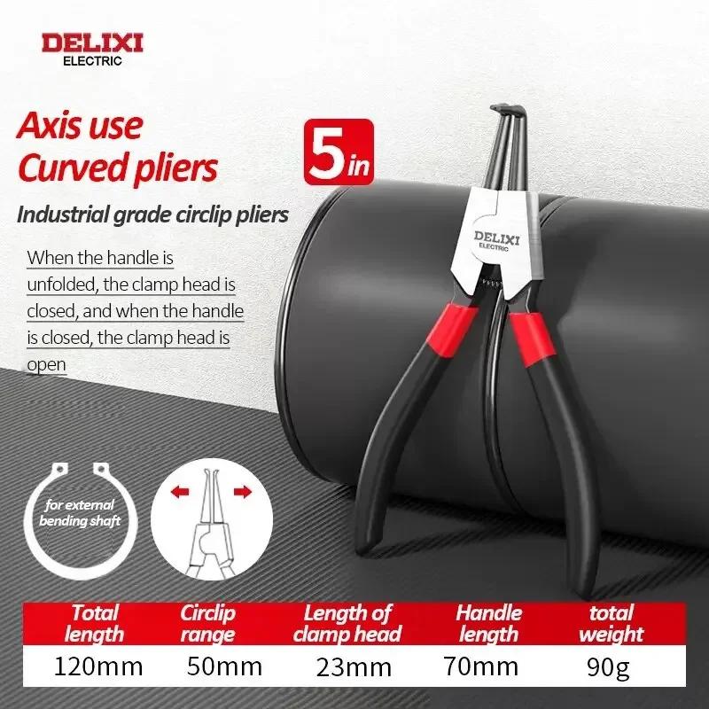 1pcs 5-In Dual Use Industrial Grade Snap Ring Pliers for Both Internal and External Use Small Spring Retaining Ring Pliers 2025
