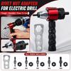 Electric Rivet Nut Gun Adapter Kit with Handle and Multiple Mandrels for Cordless Drill Riveting Tool and Rivet Nut Installation