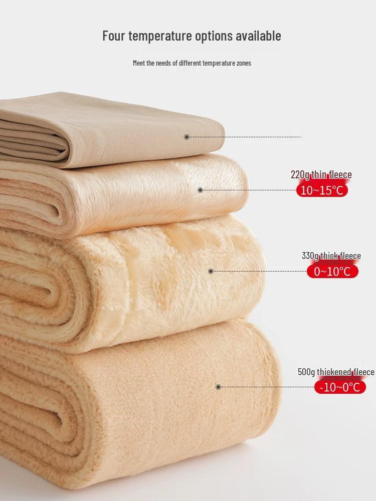 Women's Fleece-Lined Thickened Leggings: Flesh-Colored, Foot-Covering Pantyhose for Autumn and Winter Warmth with Bare-Leg Feel