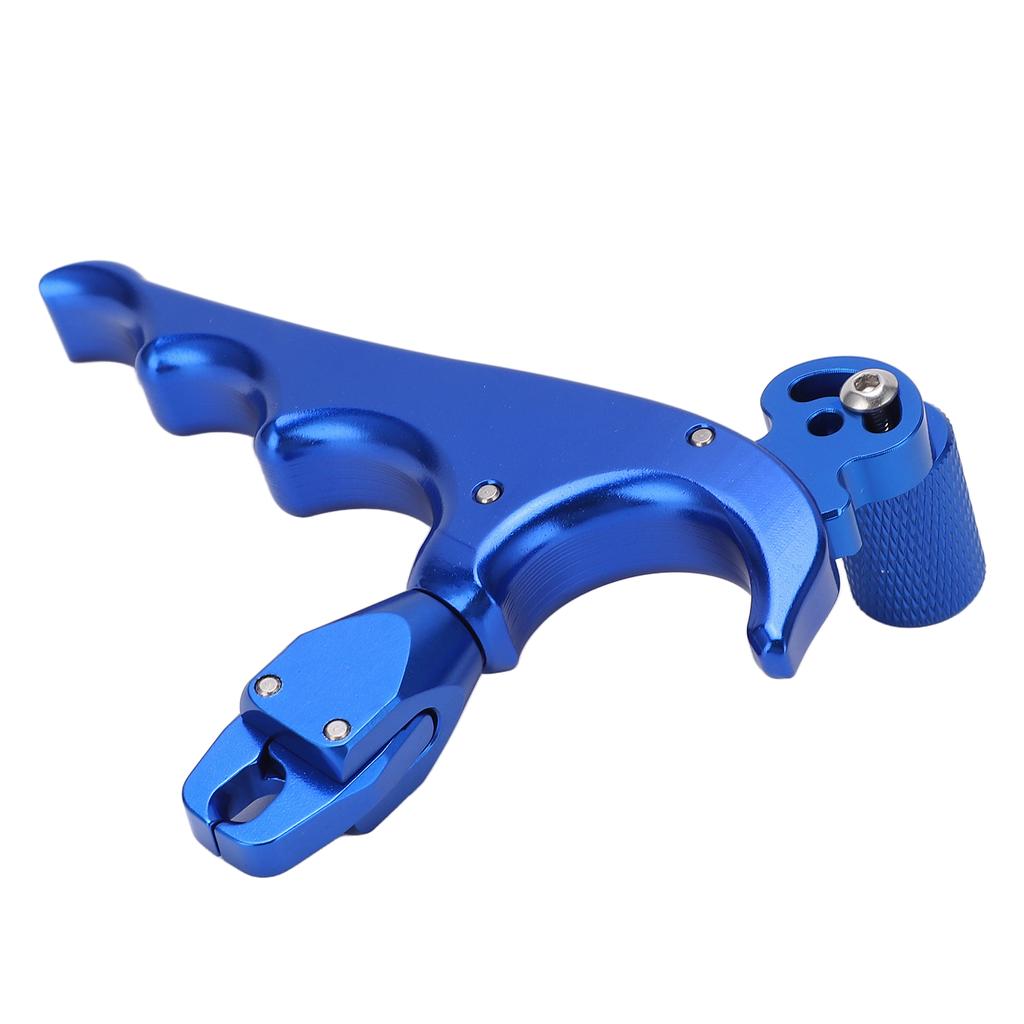 Compound Bow Release Aid Portable 360 degrees  Rotatable Aluminum Alloy Thumb Archery Release Aids Blue