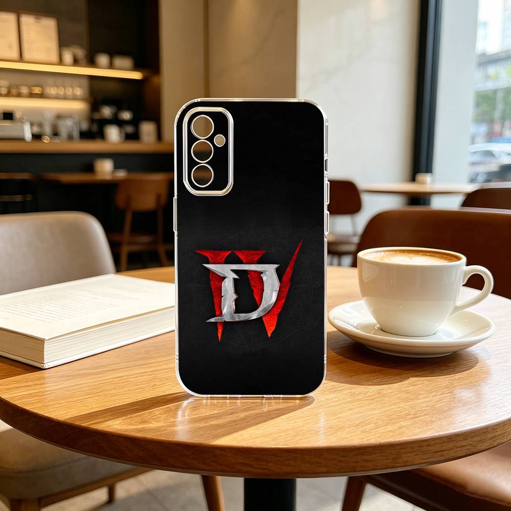 D-Diablo IV Game Telefoonhoesje Transparant Siliconen Zacht Voor SamsungA10,12,20,21S,30,31,40,50,51,52,70,71