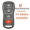 Universal Remote Key Car Remote Control Key Fob Flip Separate 4 Button For NISSAN Style For VVDI Key Tool For Xhorse XKNI00EN-M5