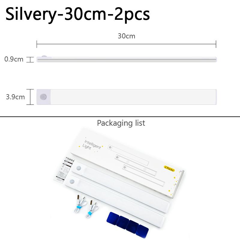 2Pie Motion Sensor Wireless LED Night Light TypeC Rechargeable Cabinet Wardrobe Lamp for Kitchen Staircase Bedroom Lighting
