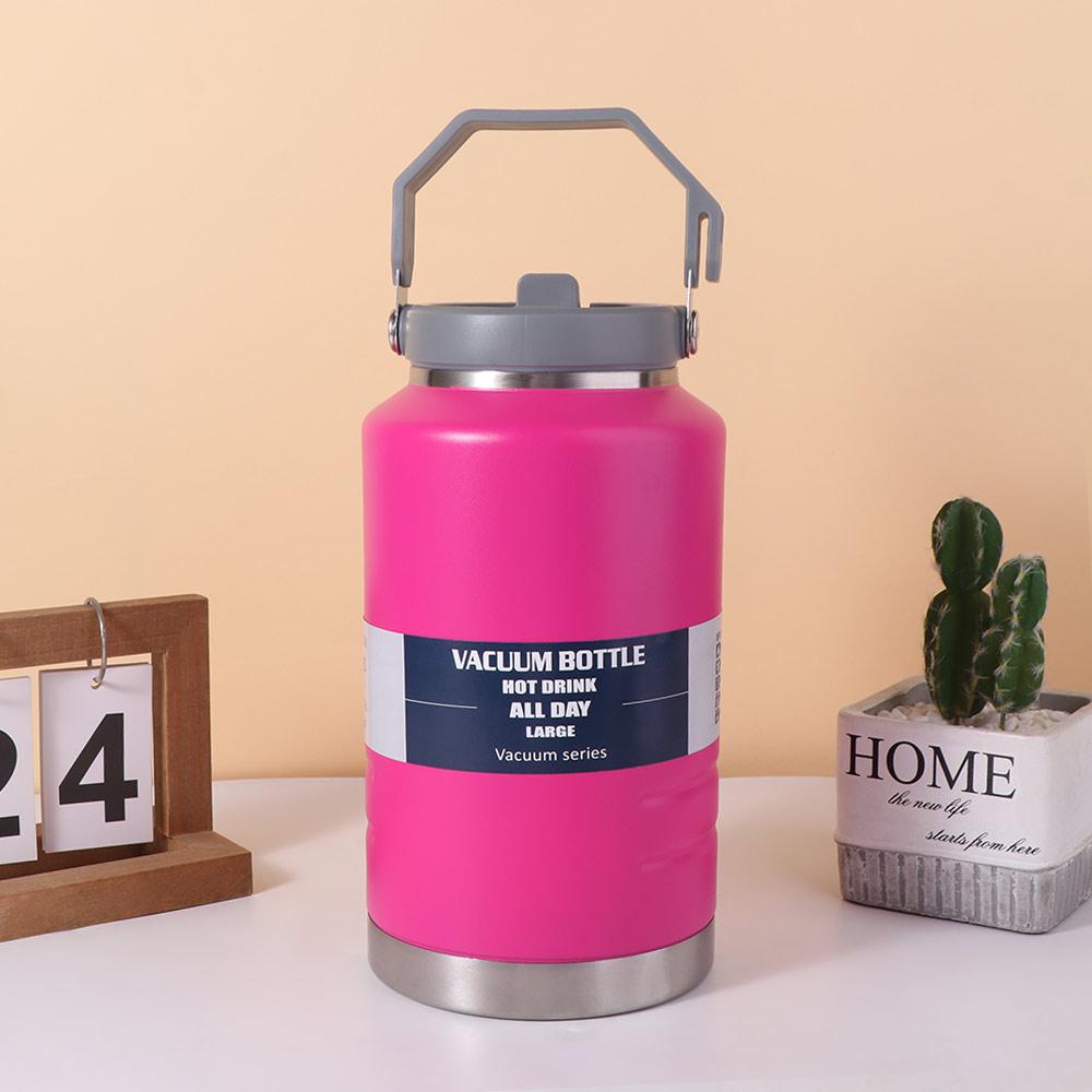 2L Coffee Travel Mug Portable Drinks Bottle Reusable Outdoor Insulated Mug  Gym Use