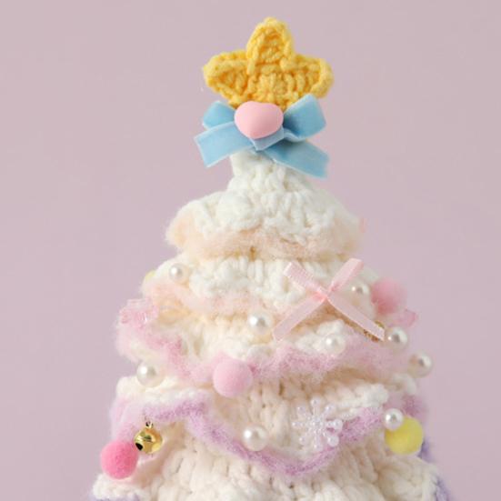 Christmas Tree Ornament Colorful Multi-Layered Crochet Christmas Tree Decoration