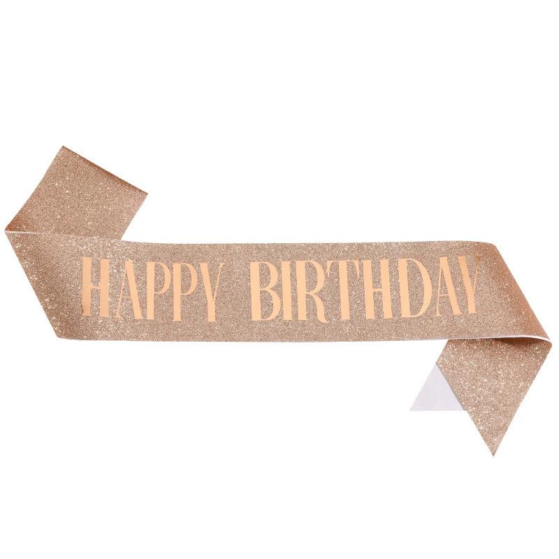 Birthday Celebration Headband, Hair Clip, Sash, and Baking Gift Set - Perfect Photo Props and Decorations for Girls