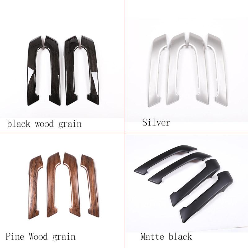 ABS Matte Black For Toyota Land Cruiser Prado FJ150 150 2010-2018 Car Interior Door Armrest Protector Cover Sticker Accessories