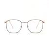 Glasses 3460 Large Frame Irregular Round Thin Frame Flat Mirror