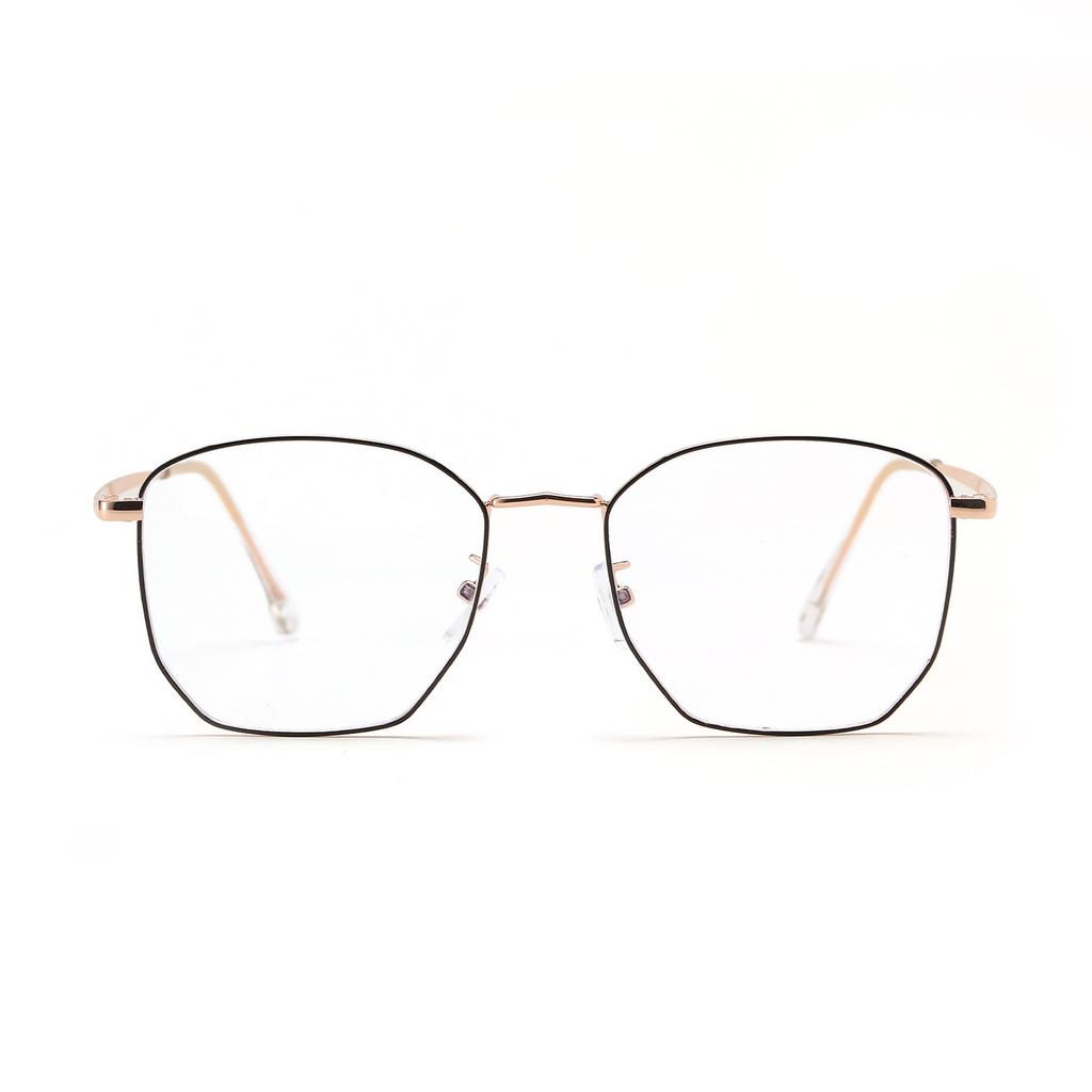 Glasses 3460 Large Frame Irregular Round Thin Frame Flat Mirror
