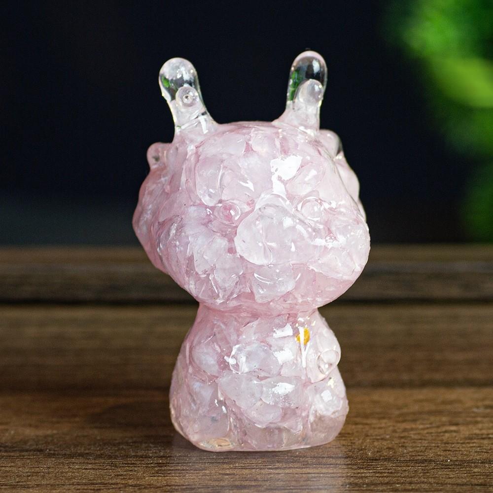 Crystal Resin Animal Figurine With Colorful Shells For Home Decor And Gift Giving