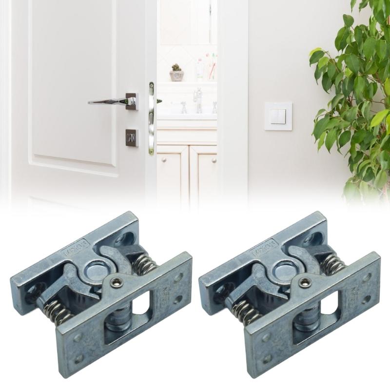2Pcs Reinforced Spring Loaded Door Latches Zincs Alloys Construction Quiet Operations Rustproofed Heavy Use Lock