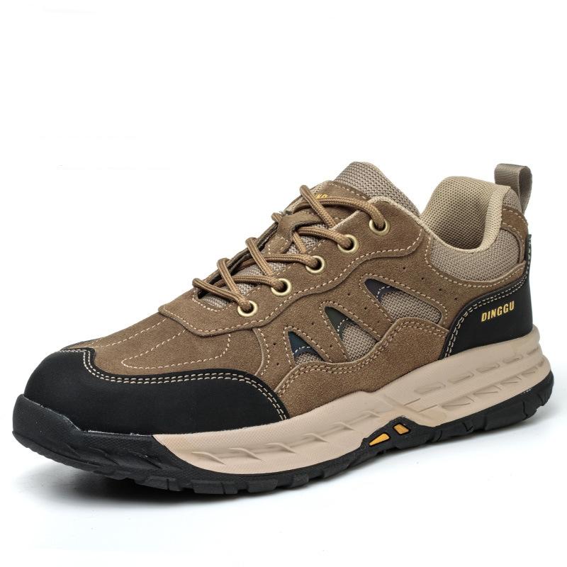 

Защитная обувь Мужская противоударная противопрокольная защитная обувь Неразрушаемая стальная рабочая обувь Мужские защитные рабочие кроссовки 38 коричневый