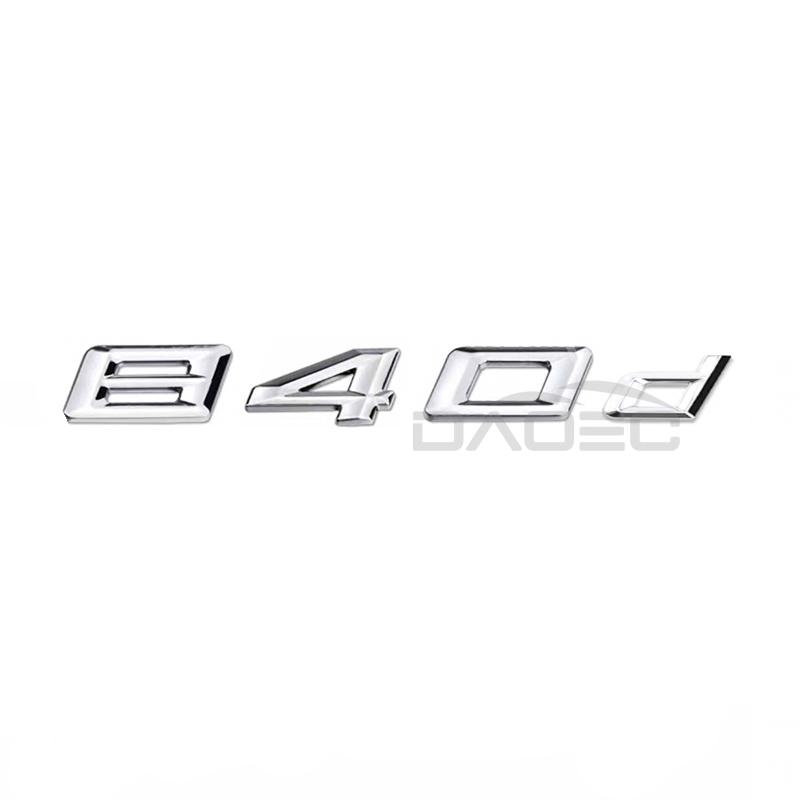 Car 3D Trunk ABS Chrome Letters Logos Badge Emblem Decals Styling Sticker For BMW 8 Series 840d 840i 850i 860i E31 G14 G15 G16