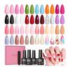 PEACECOLOR Gel Nail Set 22PC Spring/Summer Color Gel Kit 3PC Top Coat & Base Coat Included Gel Nail Color Nail Gel Nail Light Compatible Nail File
