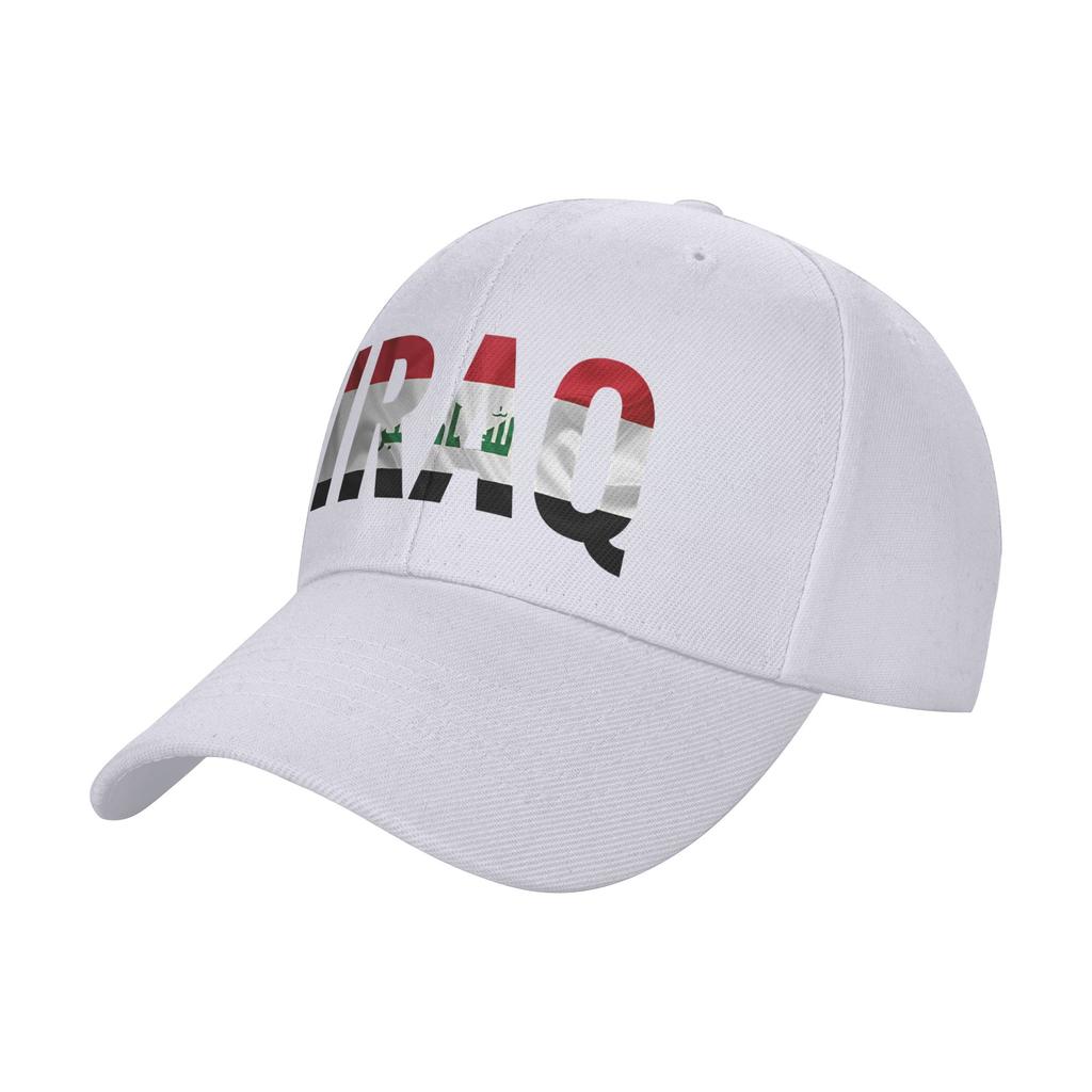 Iraq Flag Iraqi Baseball Cap Hiking Fishing Sun Visor Trucker Hat Women Unisex Streetwear Custom DIY Baseball Caps