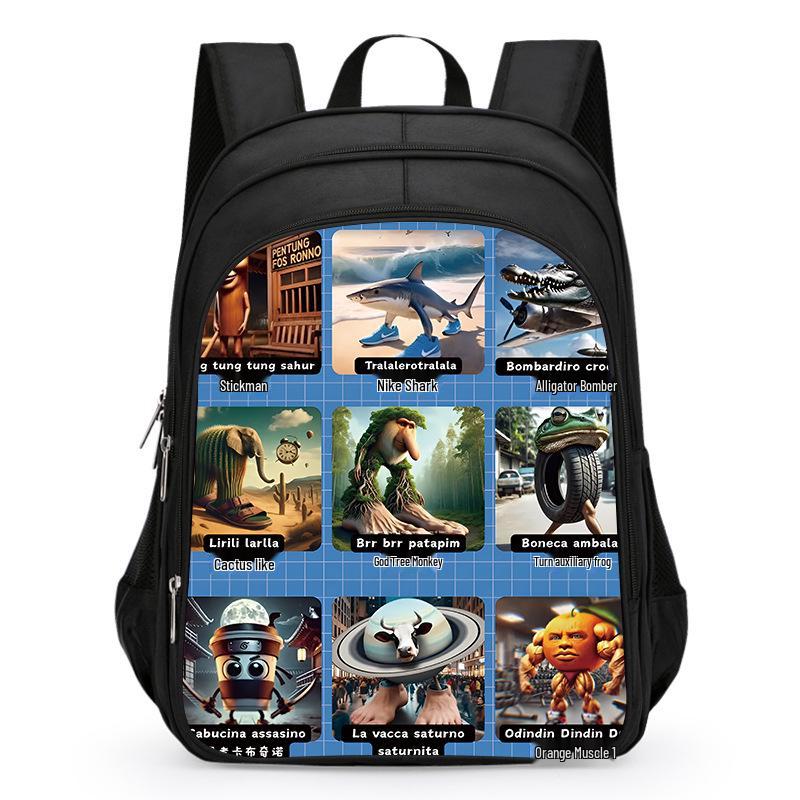 Drewniany Patyczak Plecak AI dla Chłopców, Klasy 1-3