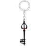 Kingdom Key Hearts Shape Keychain Alloy Necklace Pendant Jewelry Gift Fashion