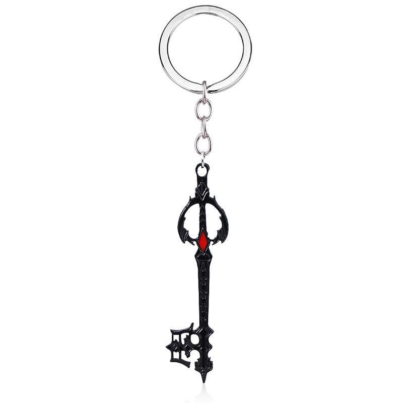 Kingdom Key Hearts Shape Keychain Alloy Necklace Pendant Jewelry Gift Fashion
