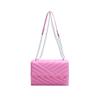 Bag Texture Foreign Style Striped Women's Bag New Year's New Solid Color New Trend Fashionable Beautiful Small Square Bag