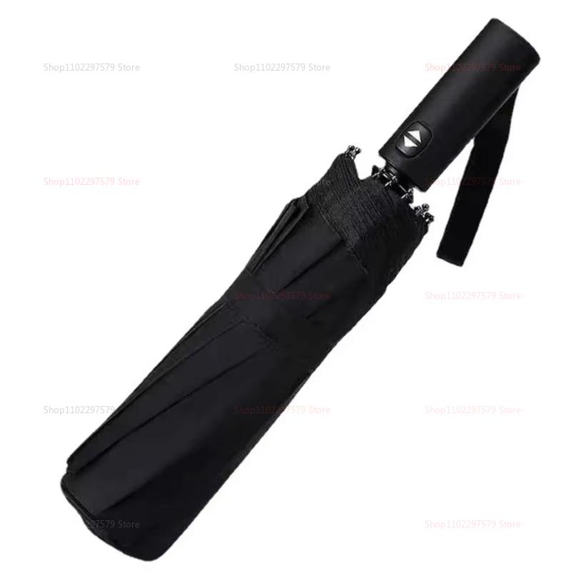 Automatic Umbrella Three Fold 10 Bone Reflective Umbrellas Sunshade Sunscreen Rain Umbrella Wind Resistance Folding Umbrella