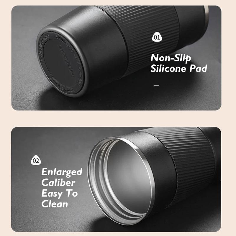 510ml 304 Stainless Steel Vacuum Insulated Portable Coffee Cup Outdoor Thermos Cup Sealed Thermal Insulation Trailing Mug Water