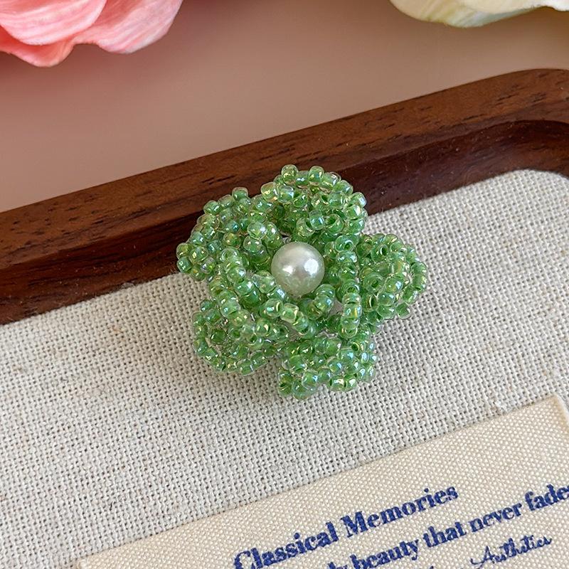 Beaded Floral Shoe Clips Colorful Flower 3D Tassel Shoe Diy Decorations For Woman Korean Jelly Shoes Accessories