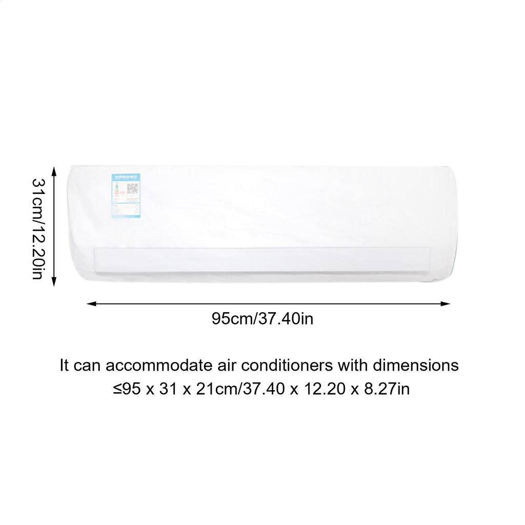 86X31cm/95X31cm Air Conditioner Dust Cover Indoor Air Conditioner Cover All-Inclusive Wall Air Conditioner Dust Cover Protective