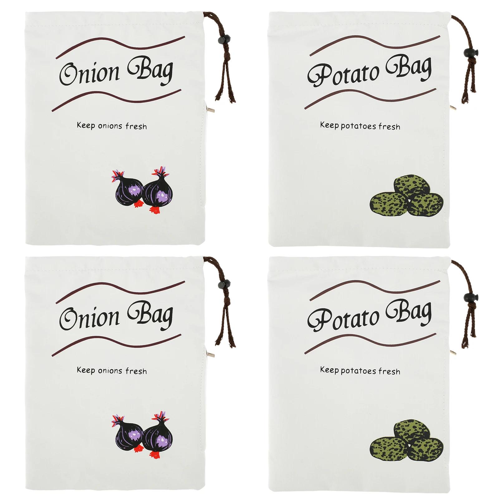 

Мешок для хранения картофеля, лука, сохраняйте свежесть овощей и фруктов, органайзер для хранения овощей и фруктов, хлопковые мешки с завязками, многоразовые мешки, вмещает в себя большую емкость