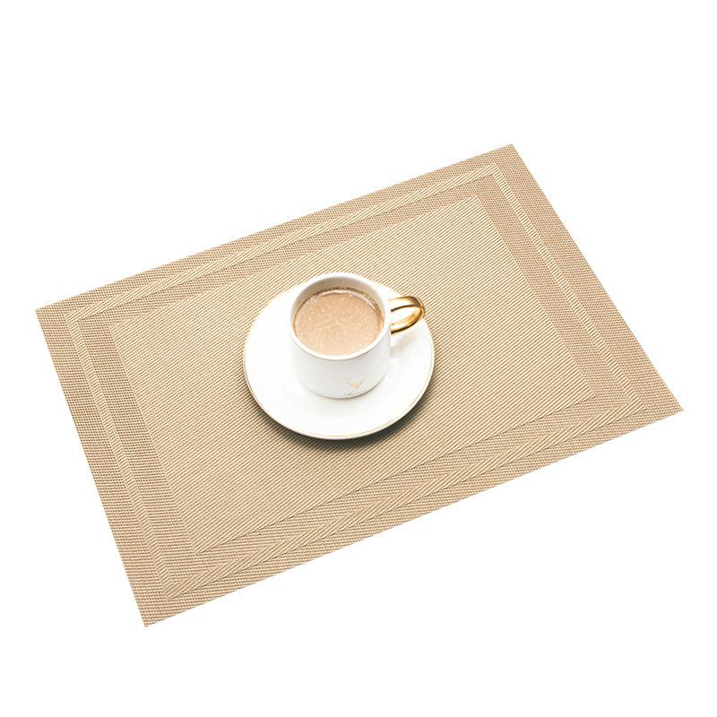 6ks Moderní elegantní PVC prostírání Podložka pod jídelní stůl Kavárna Protiskluzová Horká prostírání Podložka pod mísu Podložka pod šálek Podložky pod stůl