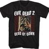 Evil Dead Dead by Dawn Repeating Movie Black T-Shirt Graphic Unisex Tee Men's Shirt