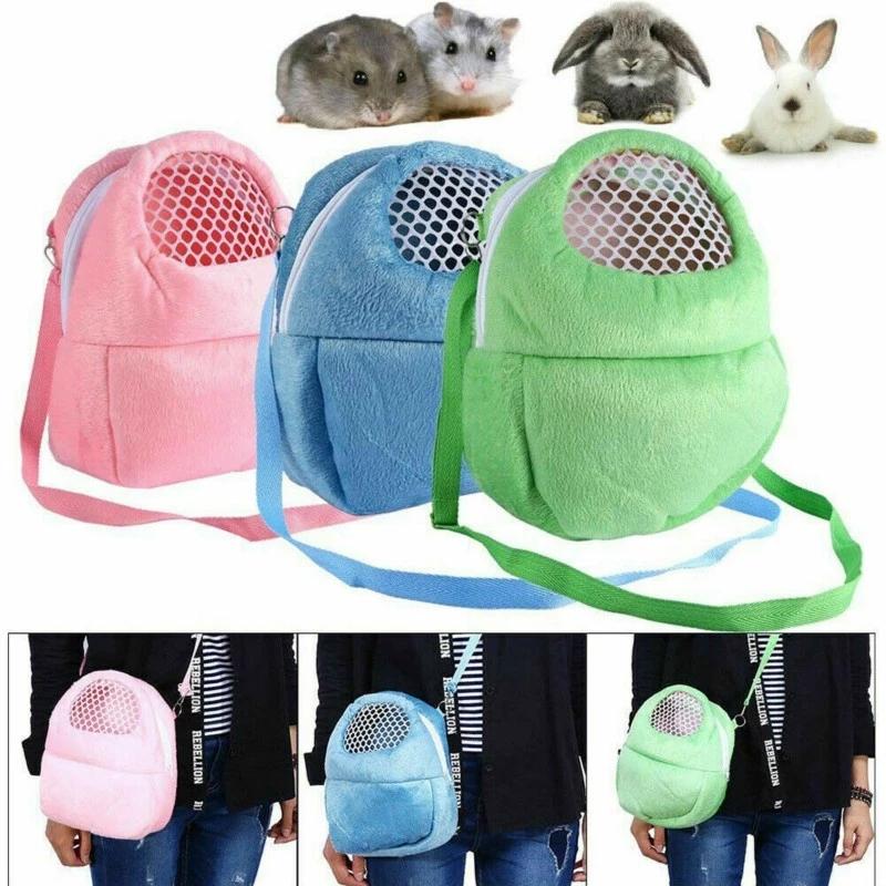 Small Pet Carrier Rabbit Cage Hamster Chinchilla Travel Warm Bags Guinea Pig