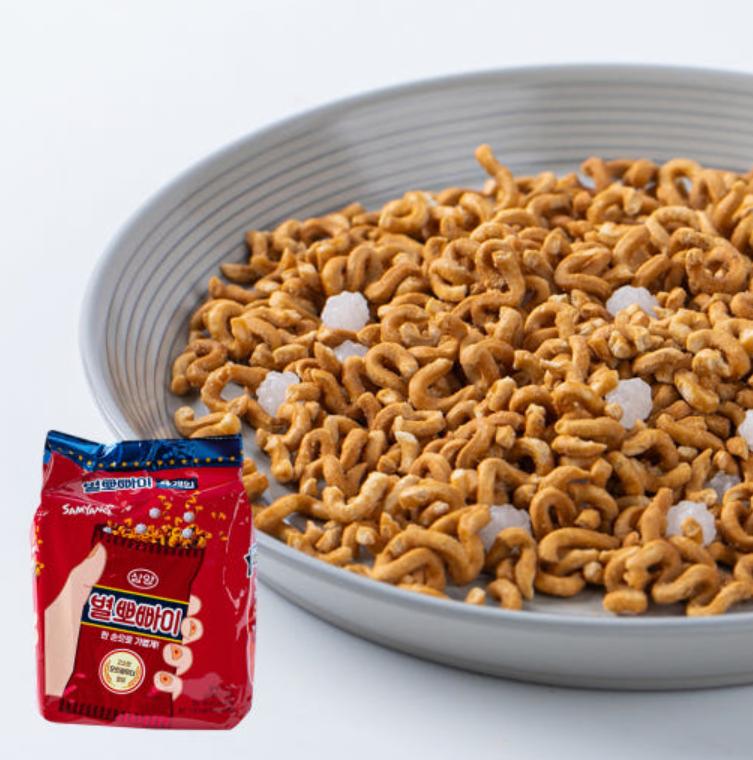 Korean Byeolbbobai Snack 72g x 2 Packs – Light & Crunchy Corn Snack