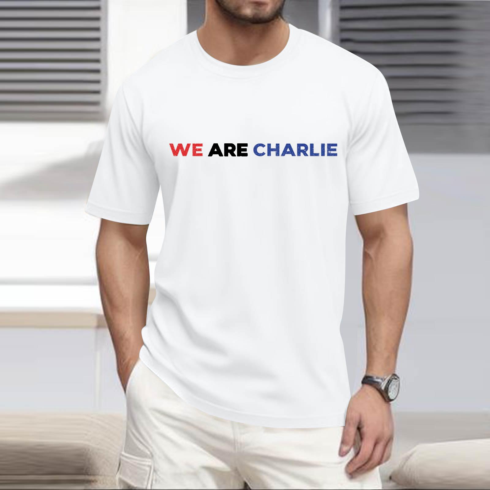 

Популярна чоловіча футболка з принтом, з круглим вирізом, з коротким рукавом XL білий