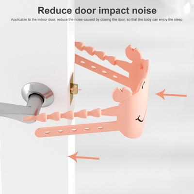 Door Silencer Noise Reduced Quiet Door Closing Cushion with Elastic Strap Door Latch Cover for Light Sleepers Toddler Safety