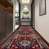 European Style Long Corridor Carpet Living Room Decoration Hallway Runner Rug Persian Style Easy Clean Non-slip Stair Custom mat