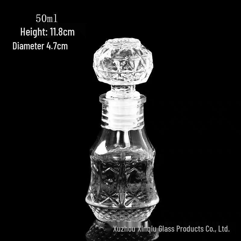 Creative Crystal Diamond Wine Decanter: 50ml-1000ml Transparent Red Wine Bottle