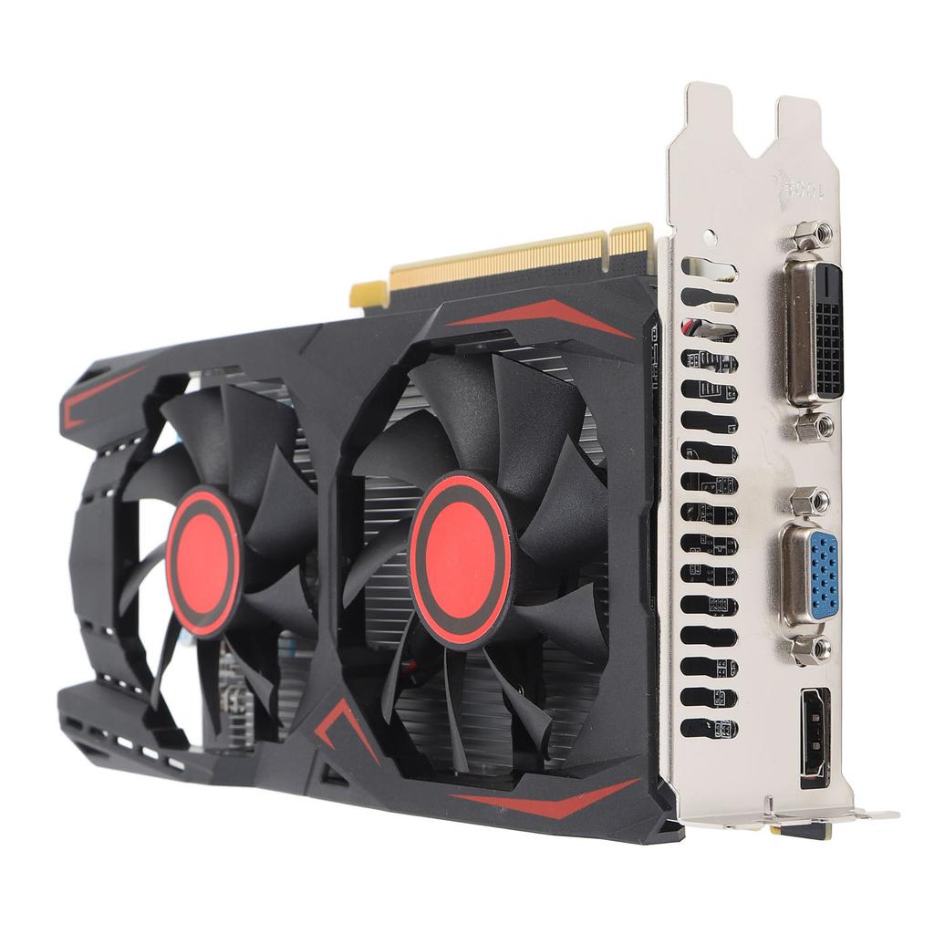 Grafikkarte 6GB GDDR5 192BIT Doppellüfter PCIE 2.0 16X Slot Unterstützt DVI VGA High-Definition Multimedia Interface Gaming-Grafikkarte