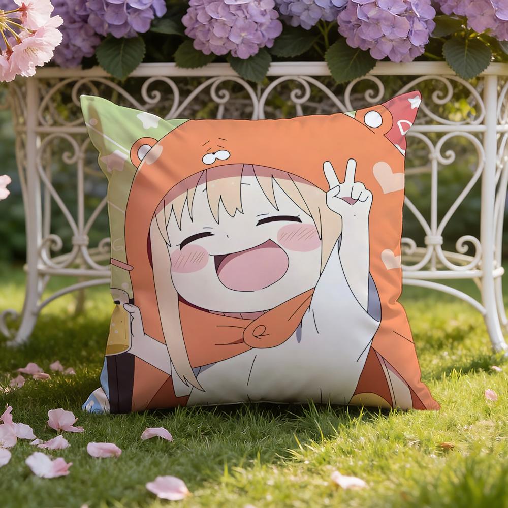 Anime H-Himouto! U-Umaru-chan Cushion Cover Home & Car Dual-Scene Pillow Cover: Reversible for Premium Comfort