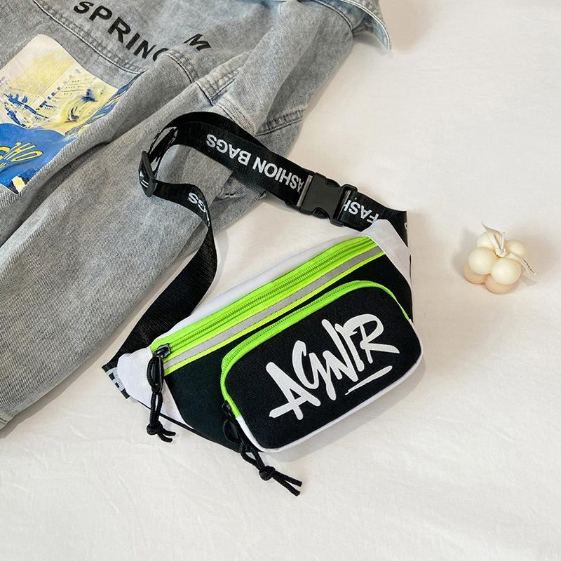 

Дитяча поясна сумка контрастного кольору, сумка-месенджер, сумка для дитини на вихід, сумка для переодягання, сумка через плече, маленький хлопчик, гарна нагрудна сумка чорний