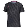 Dry Aeroflow Short Sleeve Training Breathable Size 32MAB020 Men's T-Shirt, Fabric, Quick-Drying, Black,