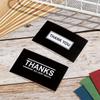 50PCS Online Retail Black White Packaging Decoration DIY Postcards Greeting Labels Appreciation Cardstock Thank You Cards