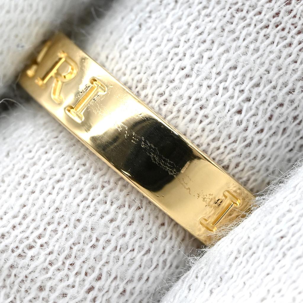 Bvlgari Bulgari Bulgari Bulgari Bulgari Double logoRing Ring 18K Yellow Gold/diamond #8.5(JP Size) Array