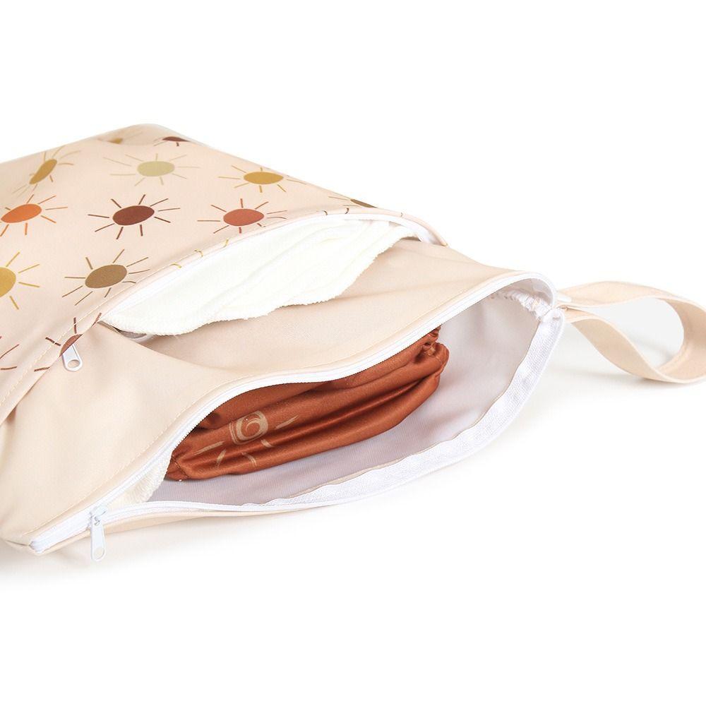 with Handle Waterproof Diaper Bag Reusable Diaper Wetbag Portable Mommy Bag Baby Room Decor