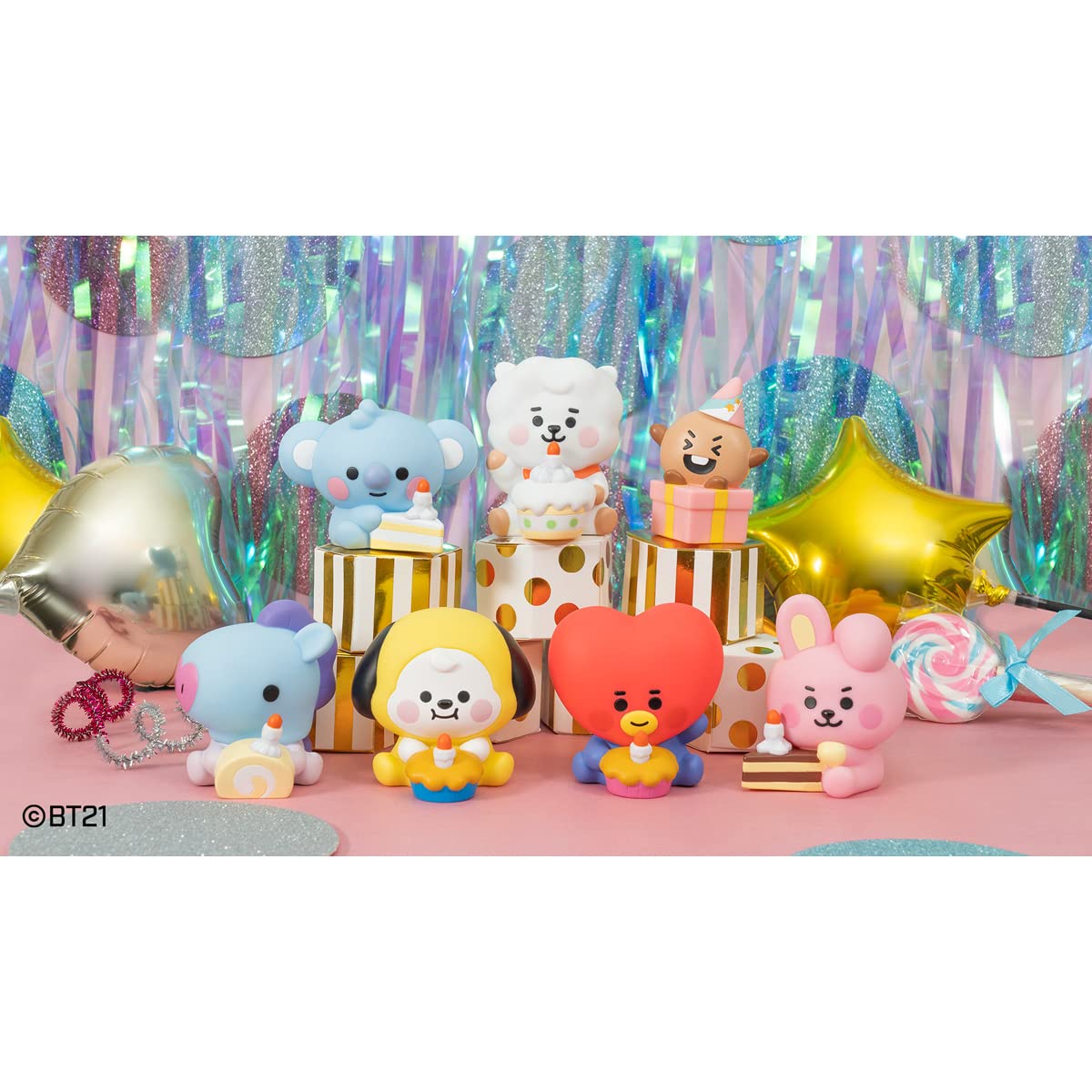 

Друзья BT21 3 (12 шт.) Конфеты-игрушки, жевательная резинка (BT21)