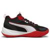 Puma Playmaker Versatile Comfortable Non-Slip Mid-Top Basketball Shoes Unisex Sneakers Black White Red 392330-01