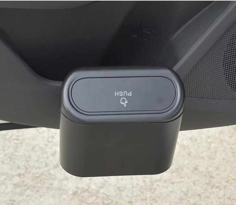 Car Trash Hanging Mini Vehicle Garbage Organization With Lid Multifunctional Folding Automotive Garbage Storage Box Car Supplie