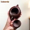 280 ml Yixing Lila Ton Teekannen Berühmte Handgemachte Teekanne Roherz Eisen Rot Drachenblut Sand Schönheit Wasserkocher Chinesisches Zisha Teeset