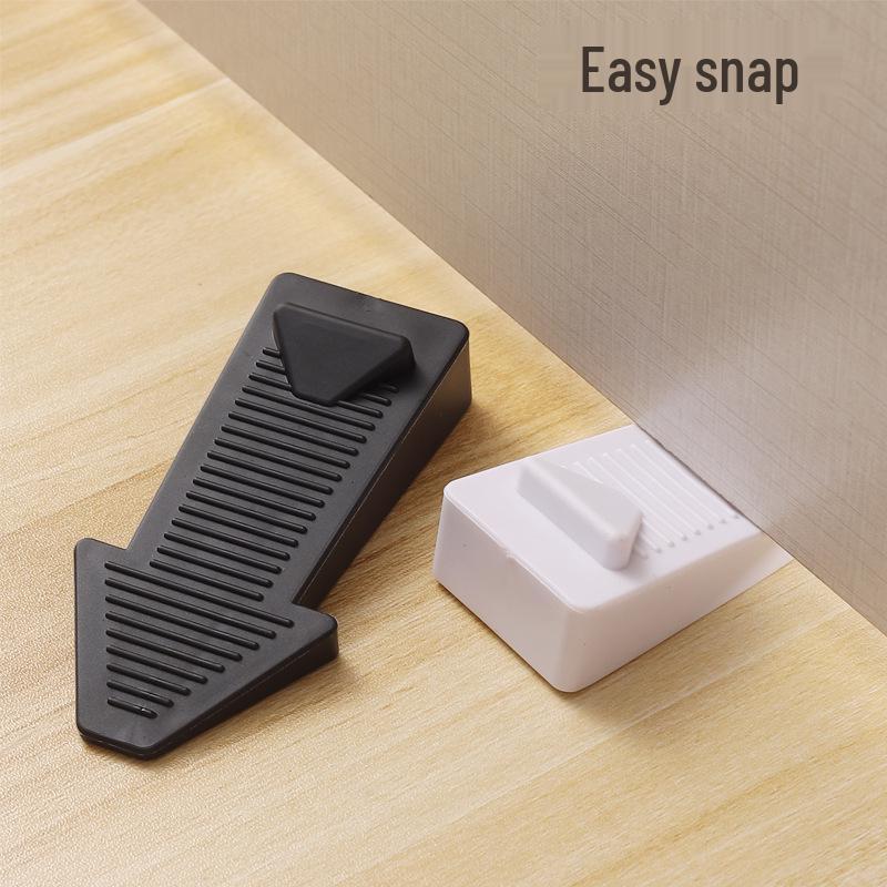 Transparent Windproof Door Stopper & Bumper – Anti-Collision Rubber Wedge