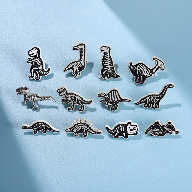 Charming Metal Crane Shape Brooch Fashionable And Decorative Enamel Pin All For